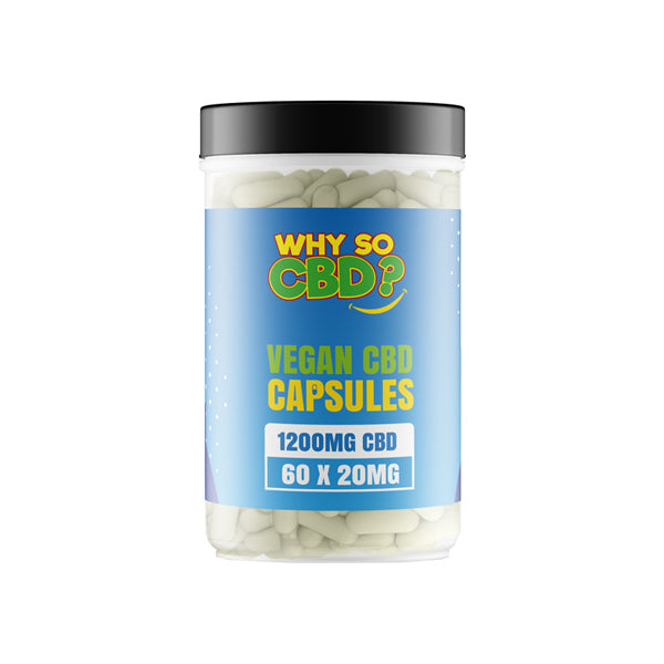 Why So CBD? 1200mg - 3600mg CBD Vegan Capsules - 60 Caps